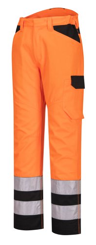 Portwest PW241 PW2 Hi-Vis Service Trousers Orange/Black 28