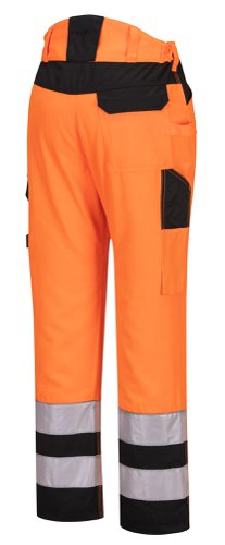 Portwest PW241 PW2 Hi-Vis Service Trousers Orange/Black 28