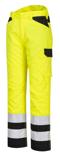 Portwest PW241 PW2 Hi-Vis Service Trousers Yellow/Black 28