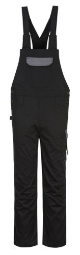 Portwest PW243 PW2 Bib and Brace Black/Zoom Grey L