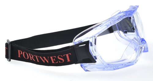 Portwest PW25 Ultra Vista Goggles Unvented Clear Goggles PW25CLR