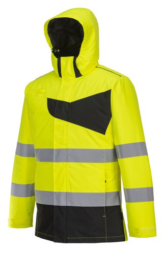 Portwest PW261 PW2 Hi-Vis Winter Jacket Yellow/Black 4XL