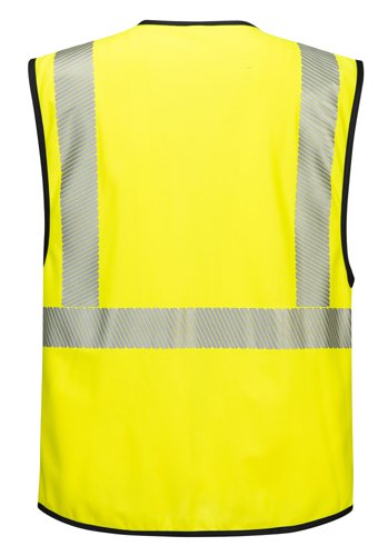 Portwest PW3 Hi Vis Executive Vest XL Yellow/Blk (Pack of 10)