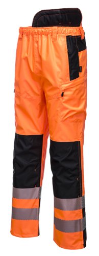 Portwest PW3 Hi Vis Extreme Rain Trousers L Orange/Blk