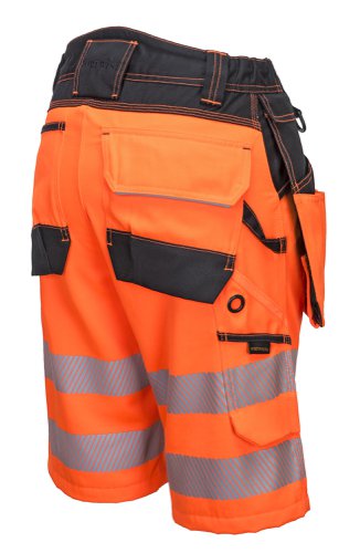 PW3 HiVis Holster Shorts Orange/Black 34R