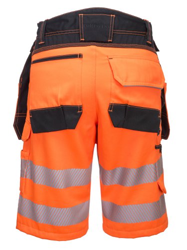 PW3 HiVis Holster Shorts Orange/Black 34R