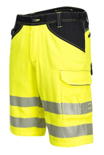 Portwest PW348 PW3 Hi-Vis Shorts Yellow/Black 38