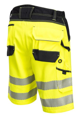 Portwest PW348 PW3 Hi-Vis Shorts Yellow/Black 38