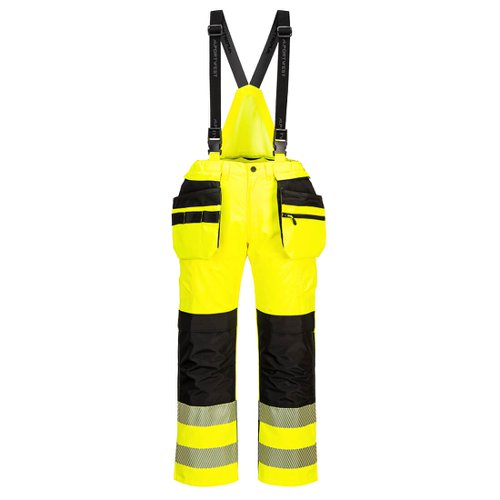 Portwest PW356 PW3 Hi-Vis Rain Trousers Yellow/Black L