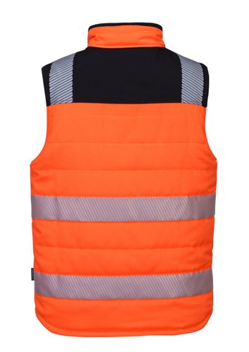 Portwest PW3 Hi Vis Reversible Bodywarmer 3XL Orange/Blk