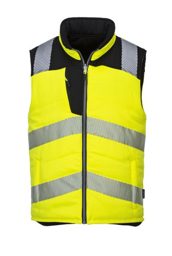 Portwest PW374 PW3 Hi-Vis Reversible Bodywarmer