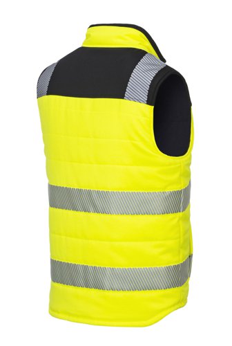 Portwest PW3 Hi Vis Reversible Bodywarmer S Yellow/Blk