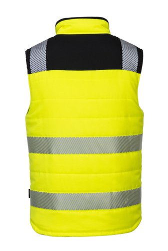 Portwest PW3 Hi Vis Reversible Bodywarmer 3XL Yellow/Blk