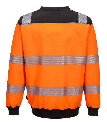 Portwest PW3 Hi Vis Sweatshirt M Orange/Blk | Portwest