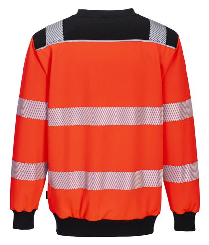 Portwest PW3 Hi Vis Sweatshirt 2XL Red/Blk