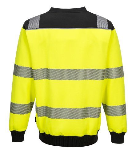 Portwest PW3 Hi Vis Sweatshirt XL Yellow/Blk