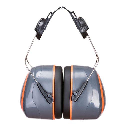 Portwest PW62 HV Extreme Ear Defenders High Clip-On Grey/Orange