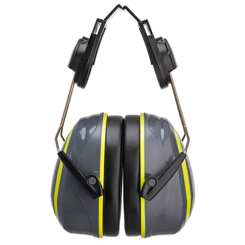 Portwest PW76 HV Extreme Ear Defenders Medium Clip-On Grey/Yellow