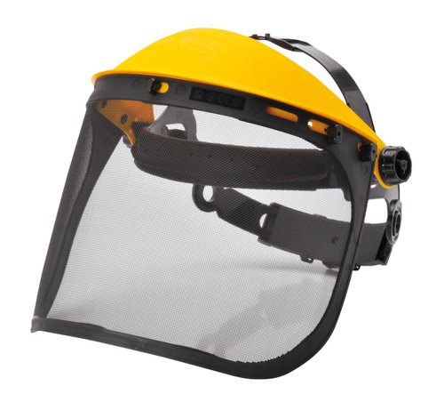 Portwest PW93 Browguard with Mesh Visor Black