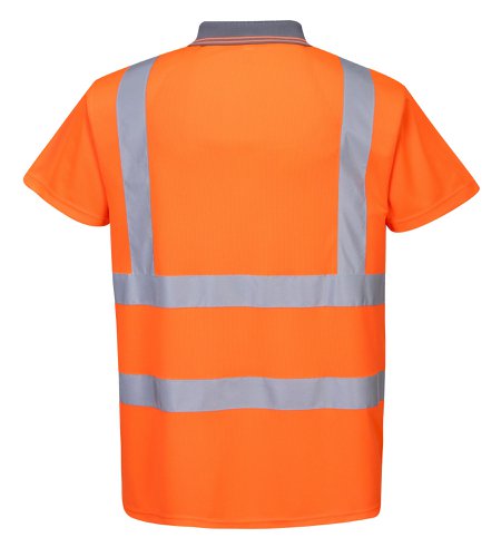 Portwest Hi Vis Polo Shirt S/S L Orange POW12816