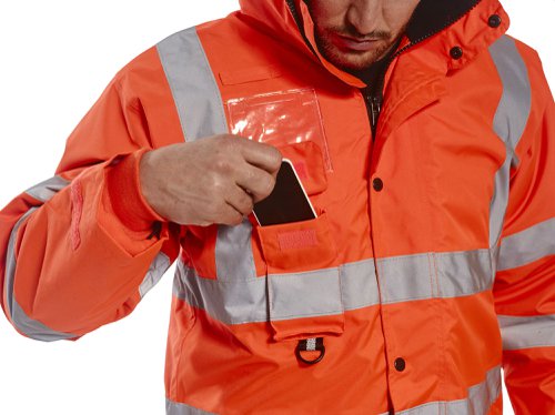 Portwest RT27 Hi-Vis Breathable 7-in-1 Traffic Jacket Orange 4XL