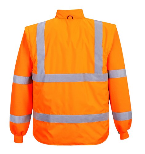 Portwest RT27 Hi-Vis Breathable 7-in-1 Traffic Jacket Orange 4XL