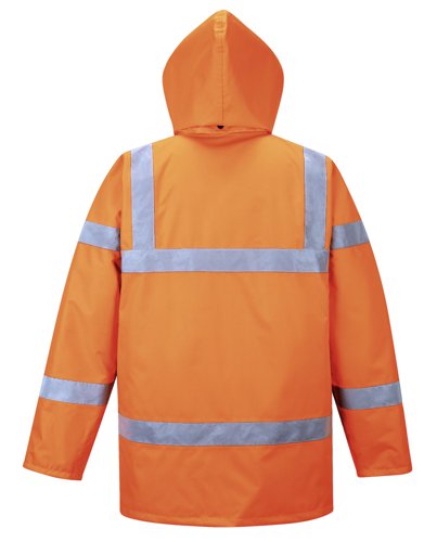 Portwest RT30 Hi-Vis Winter Traffic Jacket Orange 4XL
