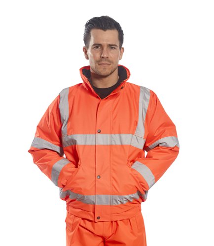Portwest RT32 Hi-Vis Winter Bomber Jacket Orange 4XL