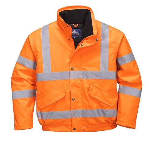 Portwest RT32 Hi-Vis Winter Bomber Jacket Orange 4XL