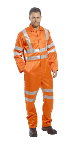 Portwest Hi Vis Polycotton Service Coverall XS Orange