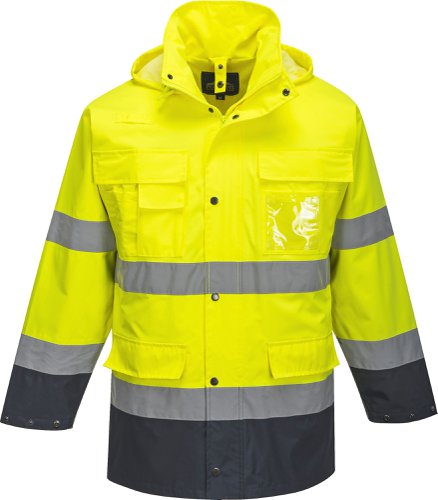 Portwest S162 Hi-Vis 3-in-1 Contrast Lite Jacket Yellow/Navy XXL