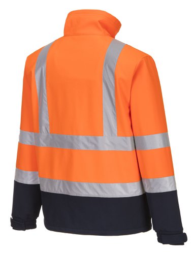 Portwest Hi Vis Contrast Softshell 3L 2XL Orange/Navy | POW35879 | Portwest