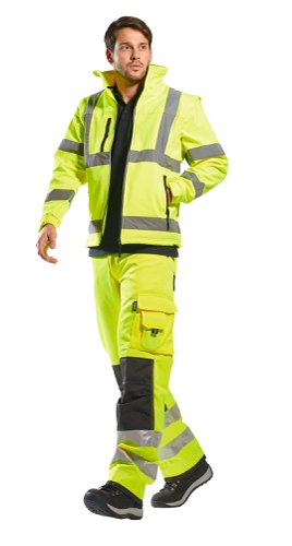 Portwest S428 Hi-Vis 2-in-1 Softshell (3L) Orange 4XL