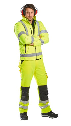 Portwest S428 Hi-Vis 2-in-1 Softshell (3L) Orange 4XL