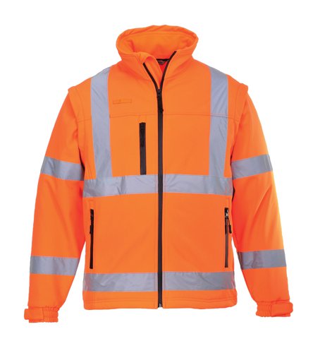 Portwest S428 Hi-Vis 2-in-1 Softshell (3L) Orange 4XL