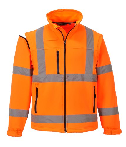 Portwest S428 Hi-Vis 2-in-1 Softshell (3L) Orange 4XL
