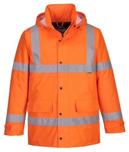 Portwest S460 Hi-Vis Winter Traffic Jacket Orange 4XL