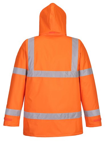 Portwest Hi Vis Winter Traffic Jacket 4XL Orange