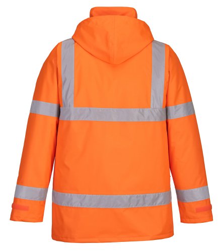 Portwest Hi Vis Winter Traffic Jacket 4XL Orange