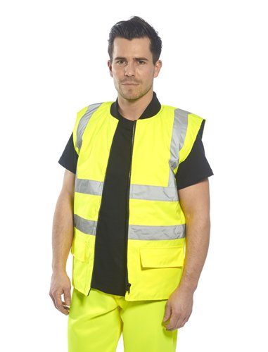 Portwest S468 Hi-Vis 4-in-1 Traffic Jacket Orange 4XL