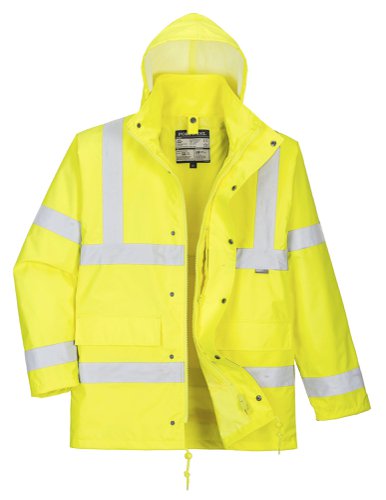 Portwest S468 Hi-Vis 4-in-1 Traffic Jacket Yellow 4XL