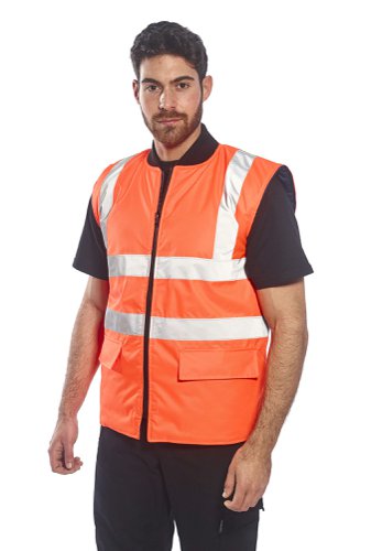 Portwest Hi Vis Reversible Bodywarmer 4XL Orange