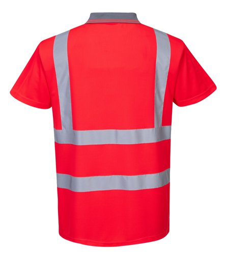 Portwest Hi Vis Polo Shirt S/S 3XL Red POW20116