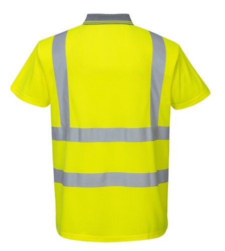 Portwest Hi Vis Polo Shirt S/S XS Yellow POW15549