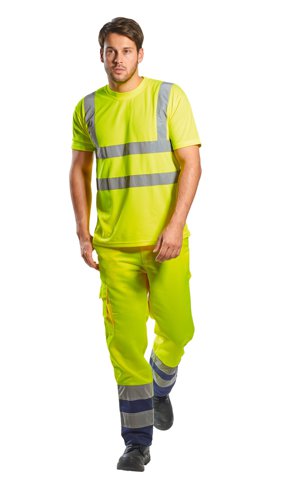 Portwest Hi Vis T-Shirt S/S S Yellow POW12830