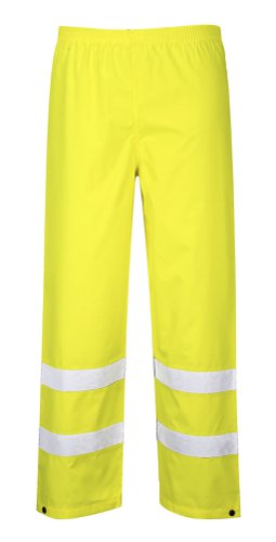 Portwest Hi Vis Rain Traffic Trousers 4XL Yellow