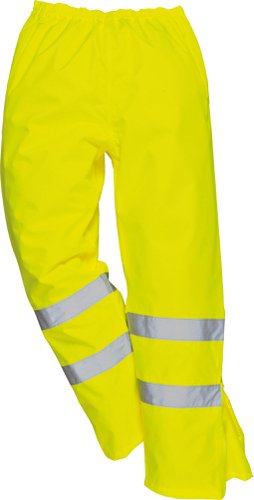 Portwest Hi Vis Breathable Rain Trousers L Yellow