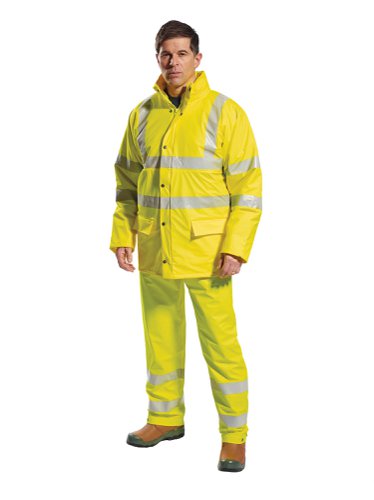 Portwest Sealtex Ultra Hi Vis Rain Jacket 5XL Yellow