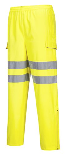 Portwest Hi Vis Extreme Rain Trousers XL Yellow