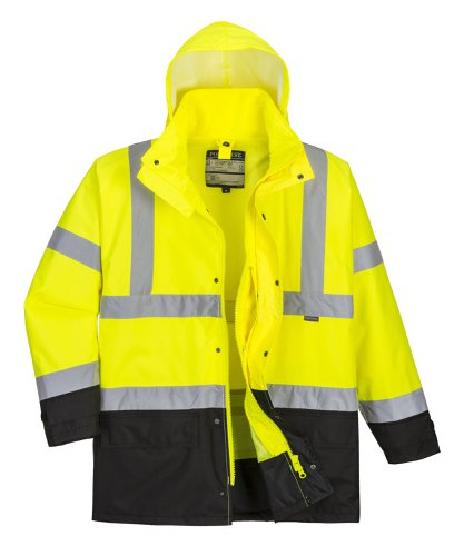 Portwest S768 Hi-Vis 5-in-1 Contrast Executive Jacket Yellow/Black 4XL